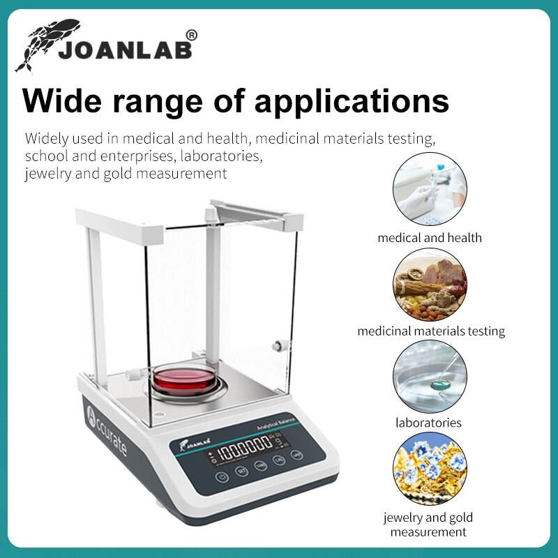 JOANLAB Precise Balance Lab Digital Balance Precision Scale Electronic Analytical Balance Range: 120/220g Resolution: 0.0001g - KiwisLove