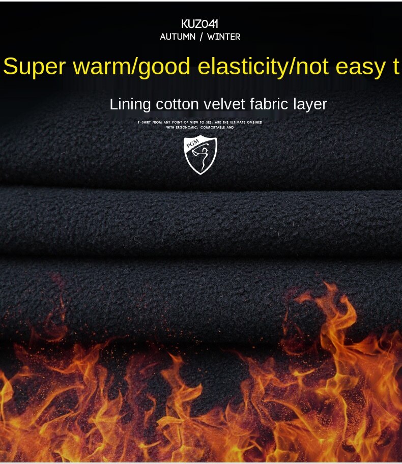 PGM Boys Golf Pants Winter Autumn Velvet Thicken Warm Sports Wear Snow Waterproof Windproof Children Casual Trousers Kuz041 - KiwisLove