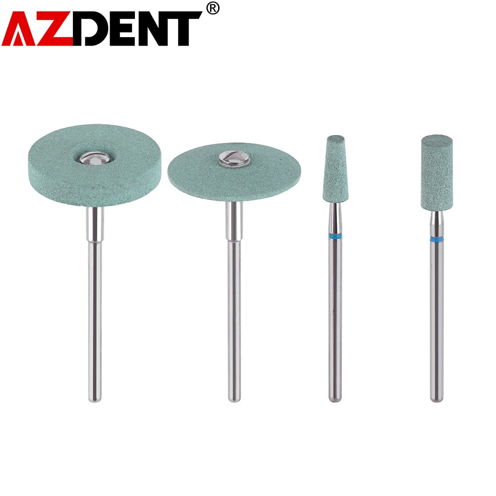 1pc AZDENT Dental Ceramic Diamond Polishing Head Grinder Zirconia Porcelain Shank Diameter-2.35mm - KiwisLove