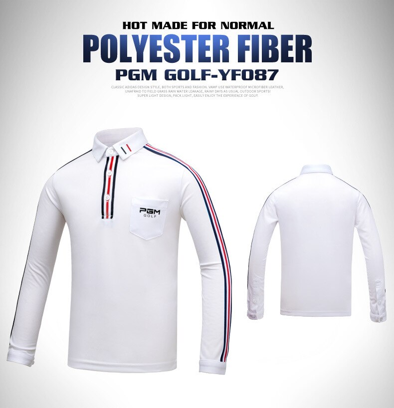 PGM Golf Boy&#39;s Wear long sleeved T-shirt Boy Girl Children&#39;s Breathable Moisture Absorption High Elastic Clothing YF087