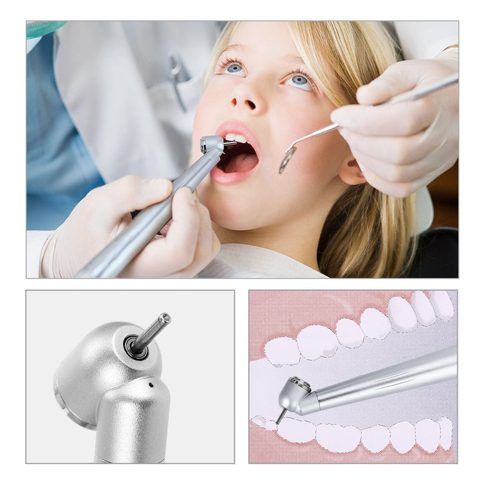 Dental 45 Degree Standard Push Button High Speed  45° Surgical Handpiece Single Way Spray 2 / 4Hole For Block Tooth/Wisdom - KiwisLove