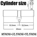 12/8 key Super anti-theft door cylinder lock entry door cylinder lock outdoor door lock home lock door lock lock cylinder - KiwisLove