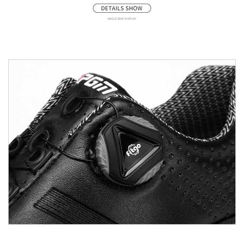 PGM Women Golf Shoes Waterproof Lightweight Knob Buckle Shoelace Sneakers Ladies Breathable Non-Slip Trainers Black Shoes XZ115 - KiwisLove