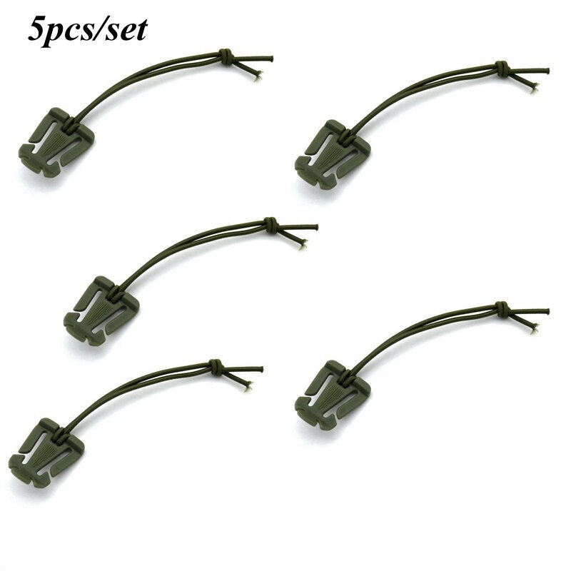 New Molle Web Dominators with Elastic String Durable Tactical Strap Management Tool Backpack Accessories Multipurpose Fastener - KiwisLove