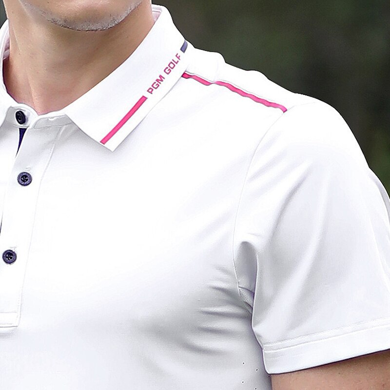PGM Golf clothes Men Summer Short Sleeve Golf T-Shirt Quick-drying Breathable Golf Jersey Tops Golf Clothes YF239 - KiwisLove