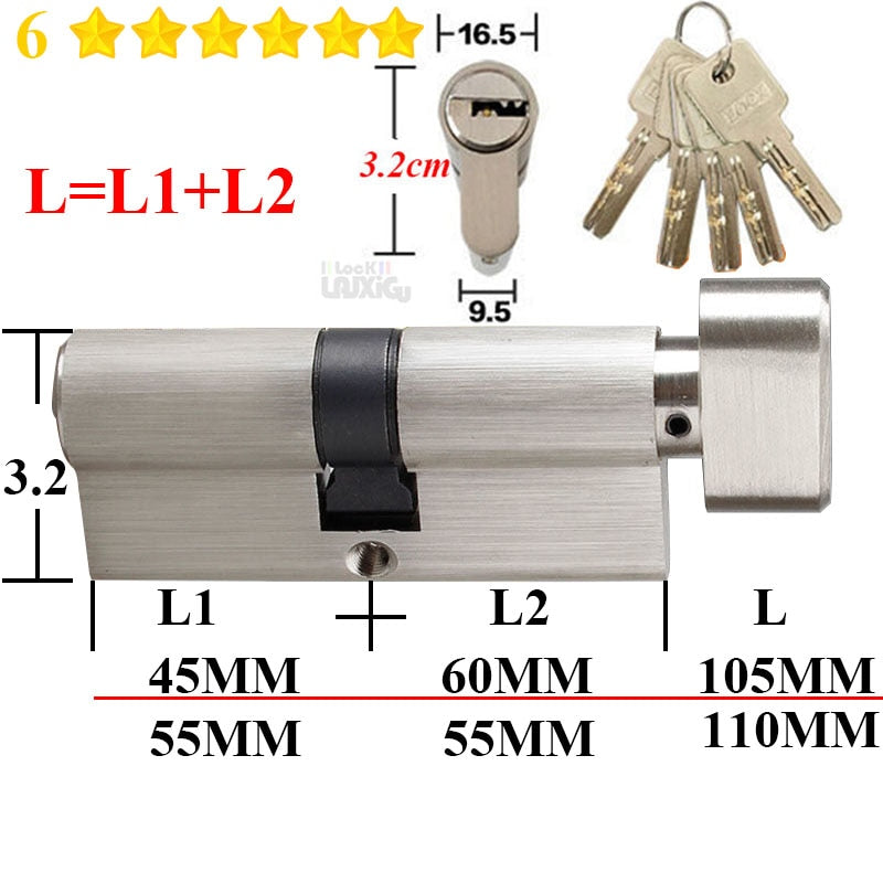 Common standard lock cylinders cylinder locks for entry doors Bedroom cylinder lock Cylinder door lock Interior door lock - KiwisLove