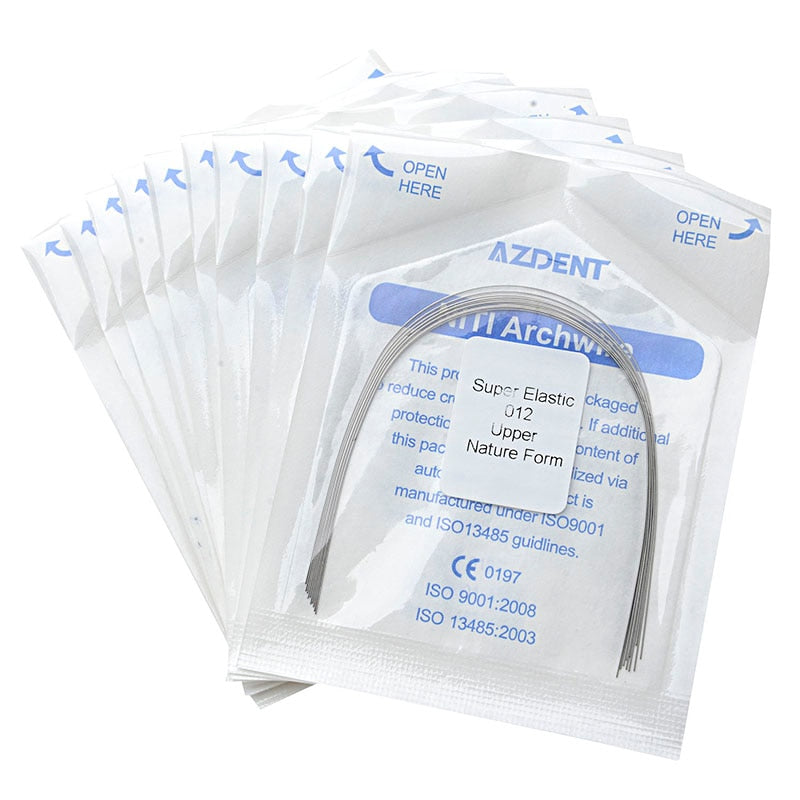 10pcs/Pack AZDENT Dental Orthodontic Natural Form Niti Round Arch Wires Dentist Super Elastic ArchWire - KiwisLove