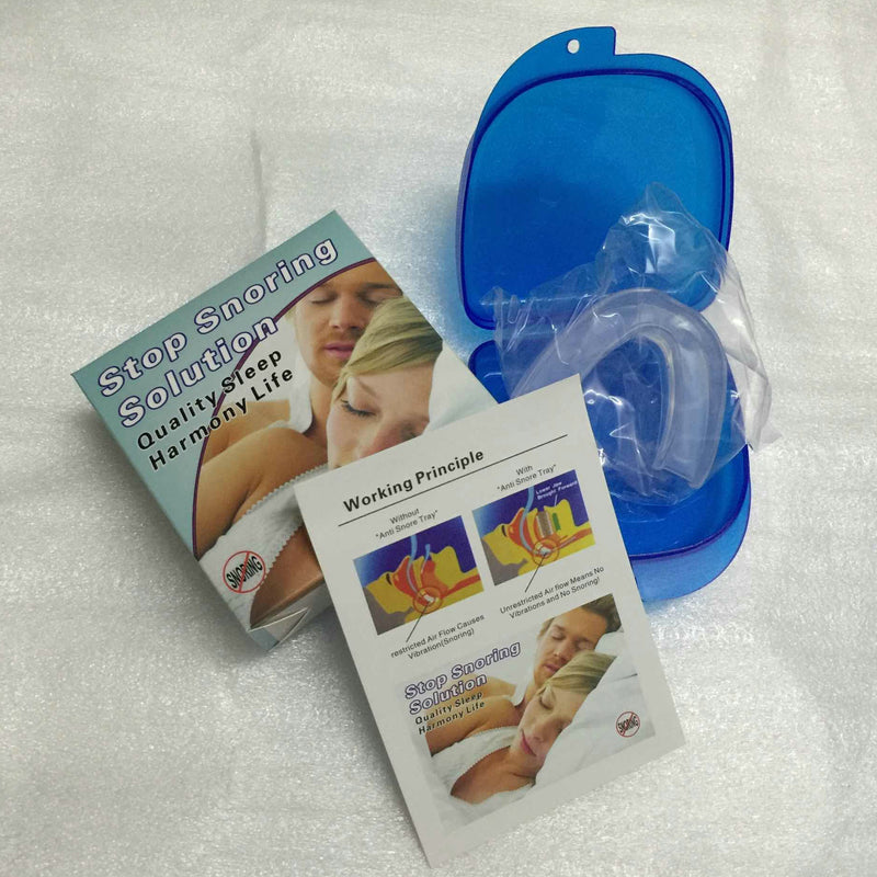 Silicone Stop Snoring Anti Snore Mouthpiece Apnea Guard Bruxism Tray Sleeping Aid Mouthguard Health Sleeping Health Care Tool - KiwisLove