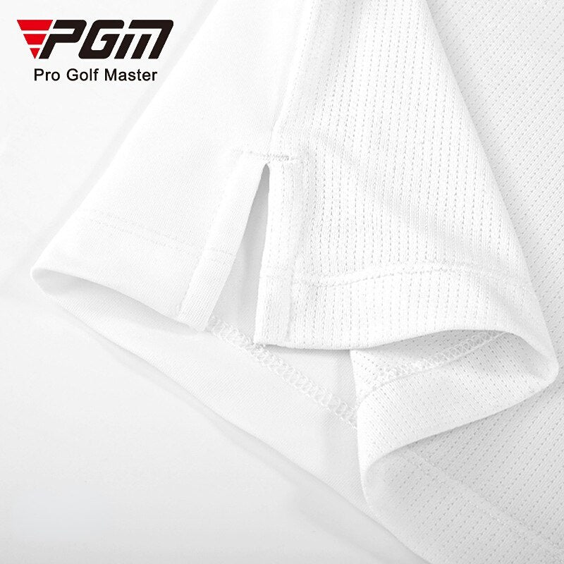 PGM Men Summer Golf T-shirt Short Sleeve Elastic Breathable Quick Dry Fit Polo Shirts Golf Sport Wear Tennis Clothes YF461 - KiwisLove