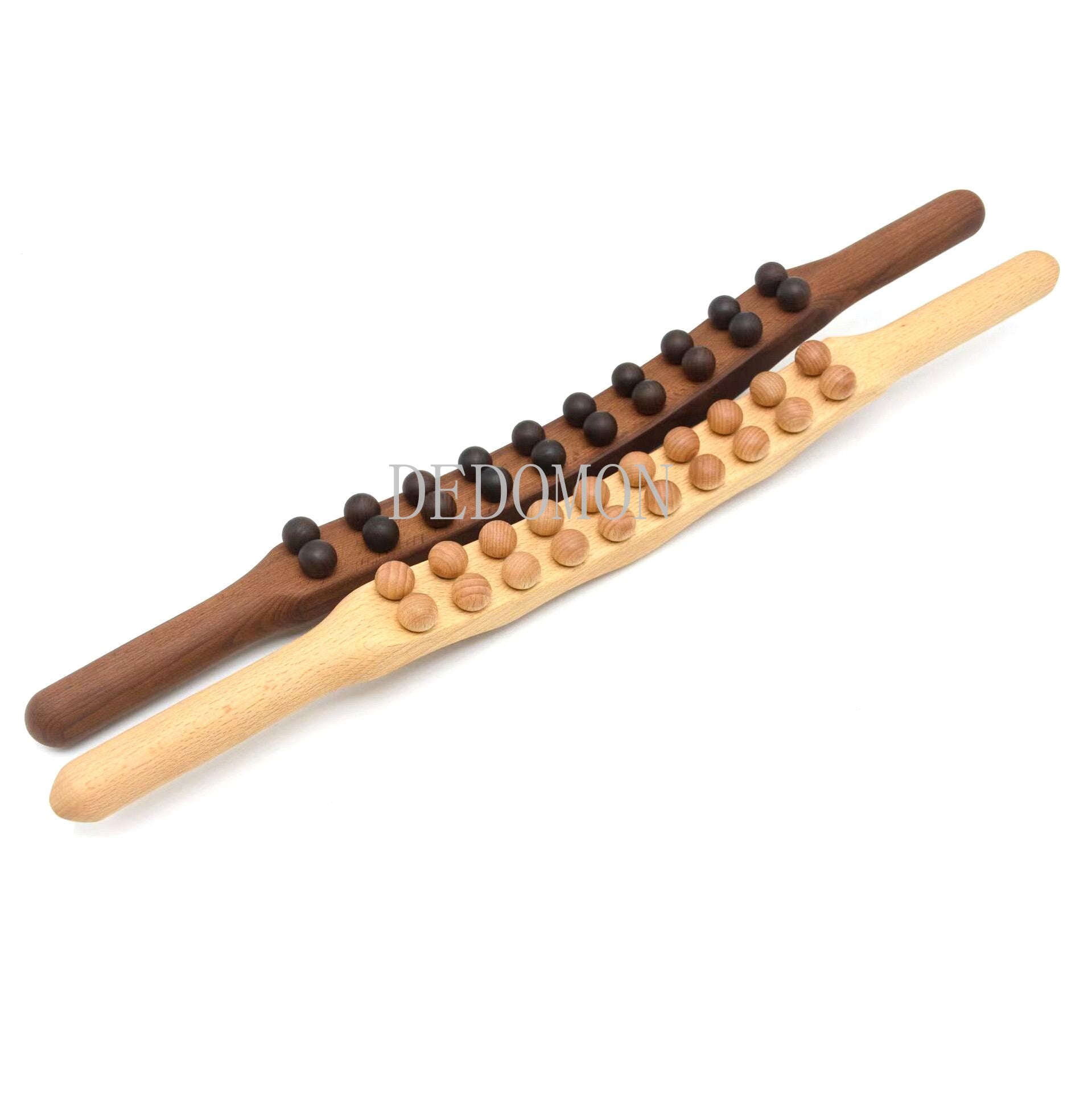 8/20 Beads Rolling Pin Universal Back Needle Massage Tendons Beech Wood Scraping Stick Point Treatment Guasha Relax Therapy Tool - KiwisLove