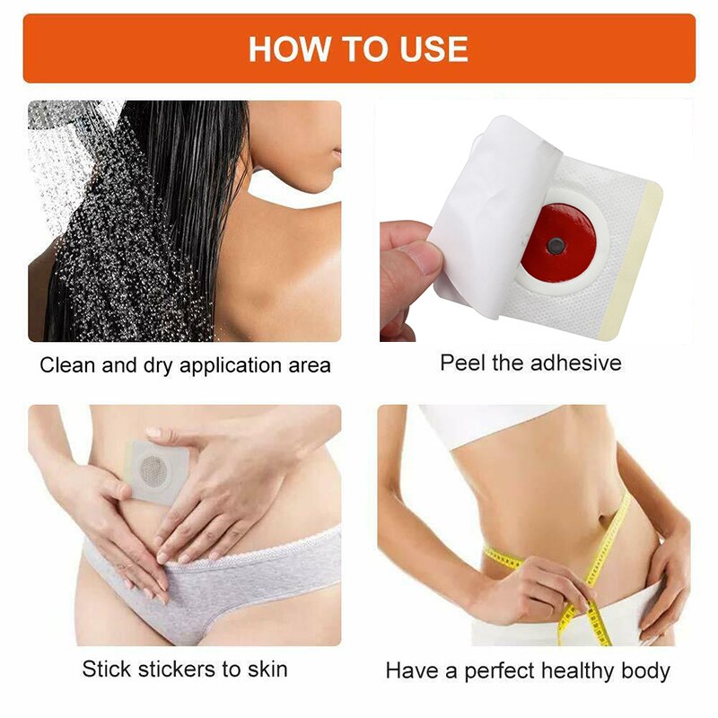 10/60pcs Slim Patch Navel Sticker Slimming Fat Burning Weight Lose Cellulite Fat Burner Detox Adhesive Sheet Body Shaping Patch - KiwisLove