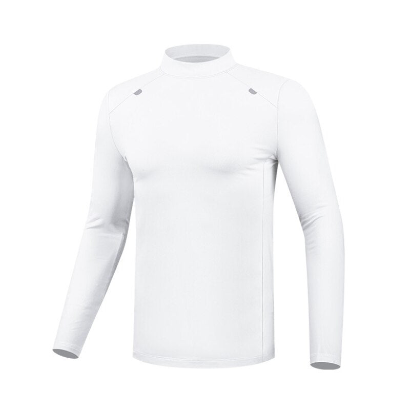 PGM Men Winter Cashmere Bottom Shirt Golf Tennis Volleyball Clothing Warm Long Sleeve Polo T Shirts YF427 - KiwisLove