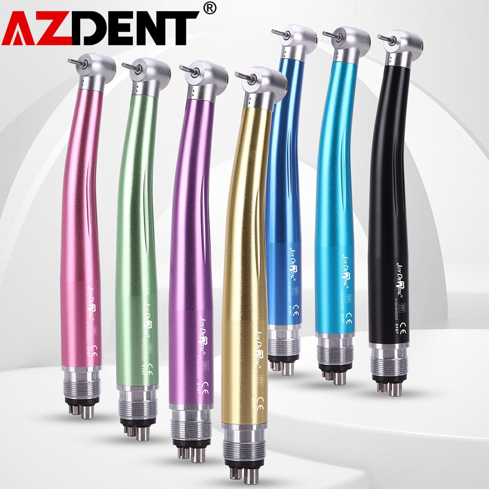 2/4Holes Dental High Speed Handpiece Push Button Standard Head Air Turbine Single Water Spring Rotor/Cartridge - KiwisLove