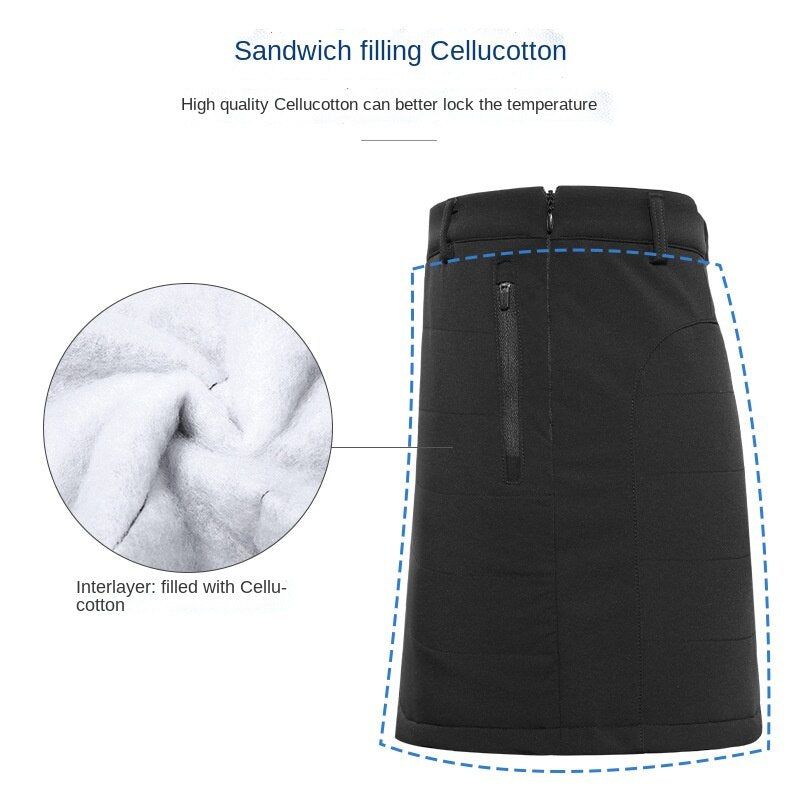 PGM Golf Women Short Skirt Ladies Thicken Plus Cotton Skirts Autumn Winter Slim Fit Pencil Skorts Tennis Badminton Golf Clothes - KiwisLove