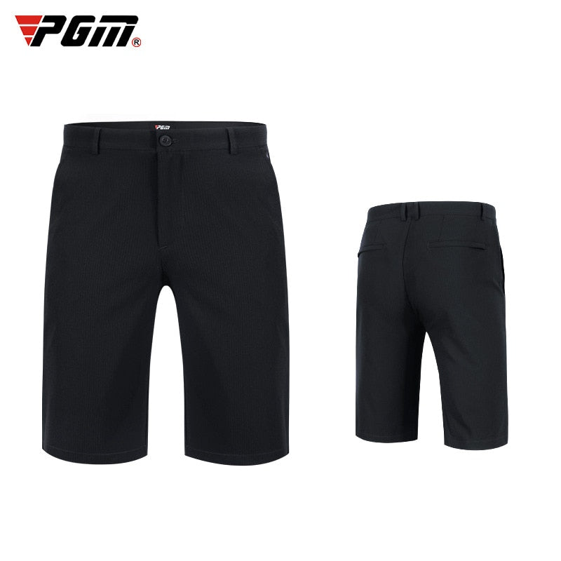 PGM Men Solid Black Golf Shorts Summer High Stretch Breathable Fabric Pants  Sports Wear Casual Clothing Suit Clothes KUZ077 - KiwisLove