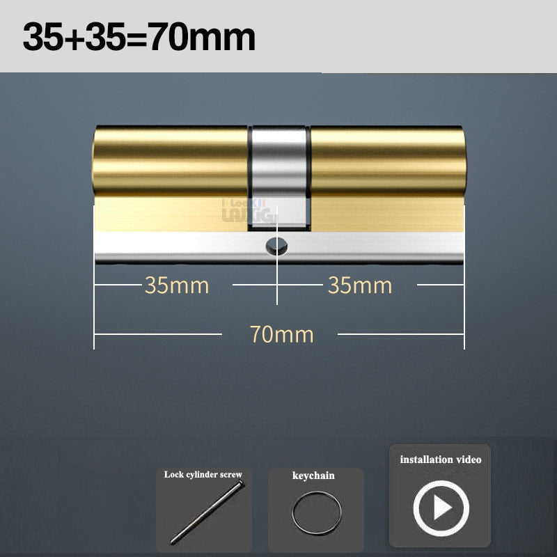 European standard lock cylinders Outdoor door locks,cylinder locks for entry doors, Cylinder door lock cylinder 8 keys lock core - KiwisLove