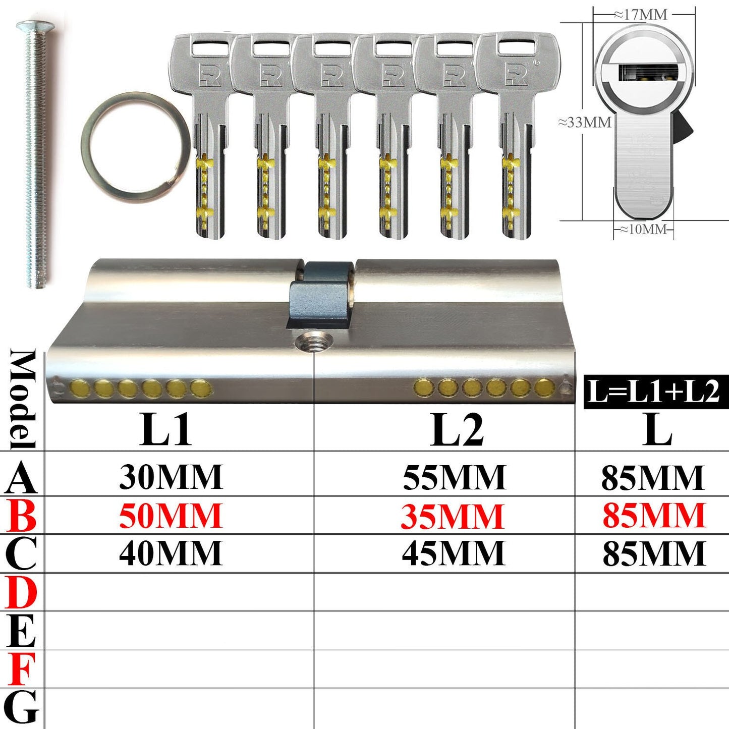 All locks use the same key, one key opens all locks Door lock Lock cylinder Door cylinder lock Entrance door lock Cylinder lock - KiwisLove