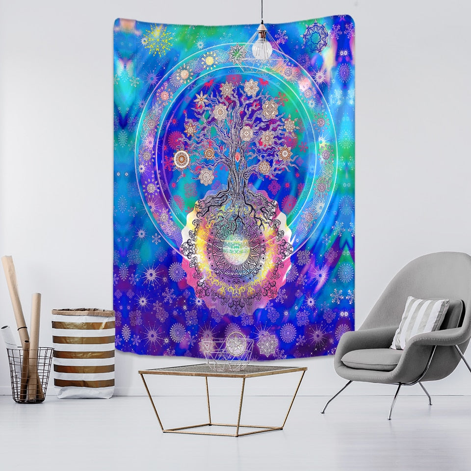 Psychedelic Human Eye Tapestry Wall Hanging Witchcraft Hippie Tapiz Aesthetics Room Dorm Art Home Decor - KiwisLove