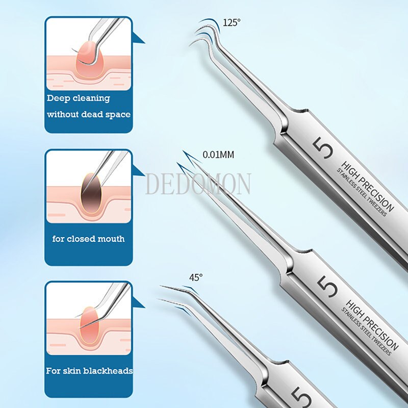 German Ultra-fine No. 5 Cell Pimples Blackhead Clip Tweezers Beauty Face Health Salon Special blackhead remover Acne Needle Tool - KiwisLove