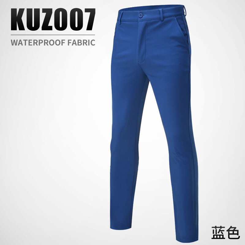 PGM Mens Mid Waist Golf Clubs Pants Golf Trousers For Men Autumn Winter Warm Thiken Pants Plus Size  Sports Apparel KUZ007 - KiwisLove