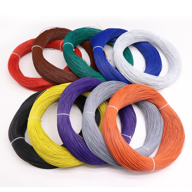 5M/10M UL1571 32/30/28/26AWG PVC Electronic Wire Flexible Cable Insulated Tin-plated Copper Environmental LED Line - KiwisLove