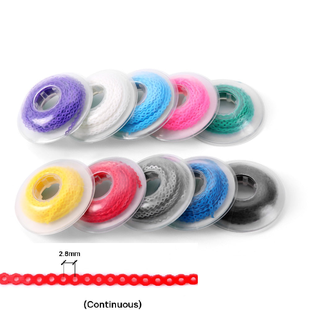 10Pcs/Pack Dental Orthodontic Power Chain Rubber Band - KiwisLove