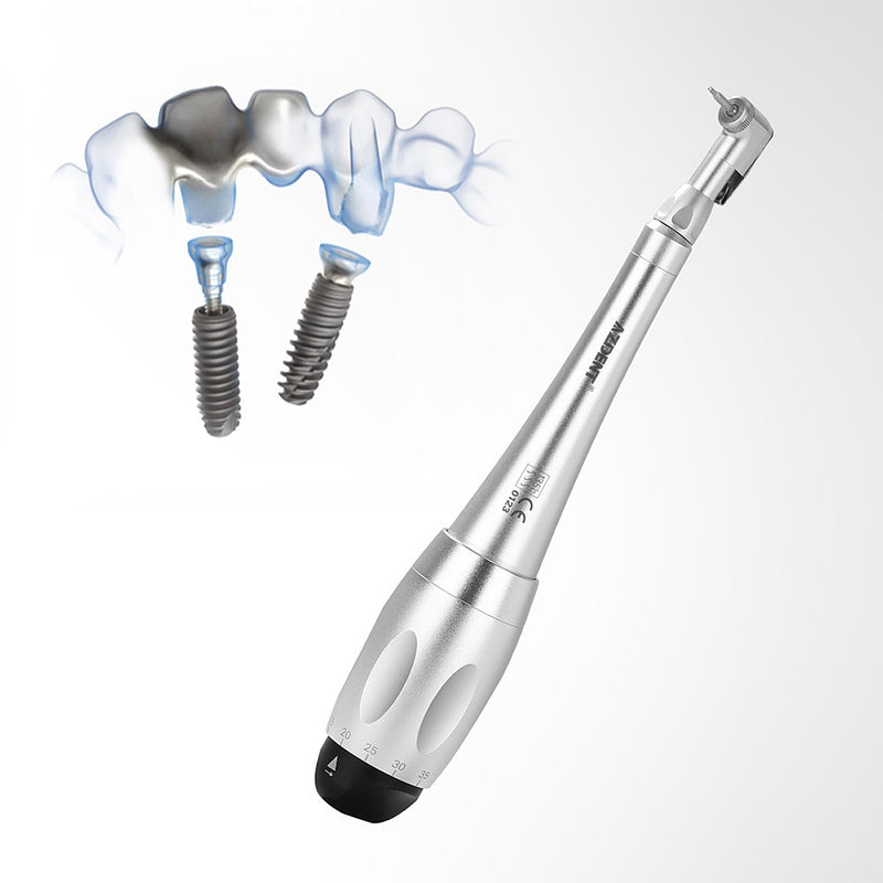 Azdent Dental Handpiece Universal Implant Torque With Drivers Wrench Latch Head For Screwing Prosthetic Components - KiwisLove