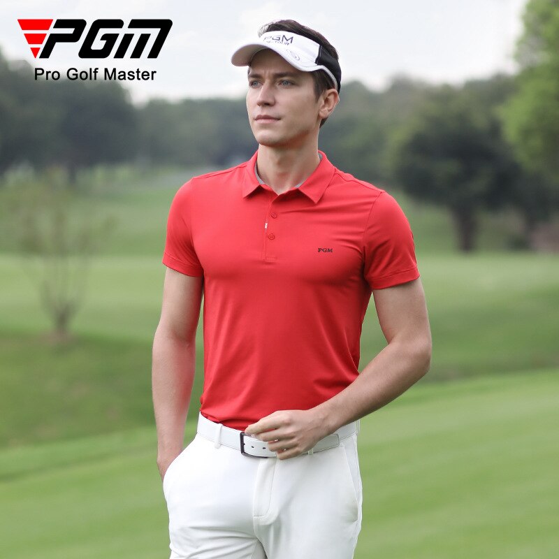 PGM Summer Men Golf T Shirts Quick-Dry Breathable Short Sleeve Tops Outdoor Sports Sweat Absorbent Golf Wear Casual M-XXL YF463 - KiwisLove
