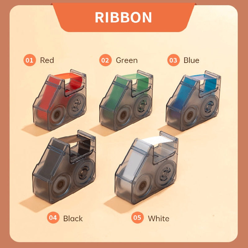 Niimbot B18 Thermal Transfer Printer PET Label Paper Keep 8-10 Years Colorful Carbon Ribbon For Thermal Portable Label Maker - KiwisLove