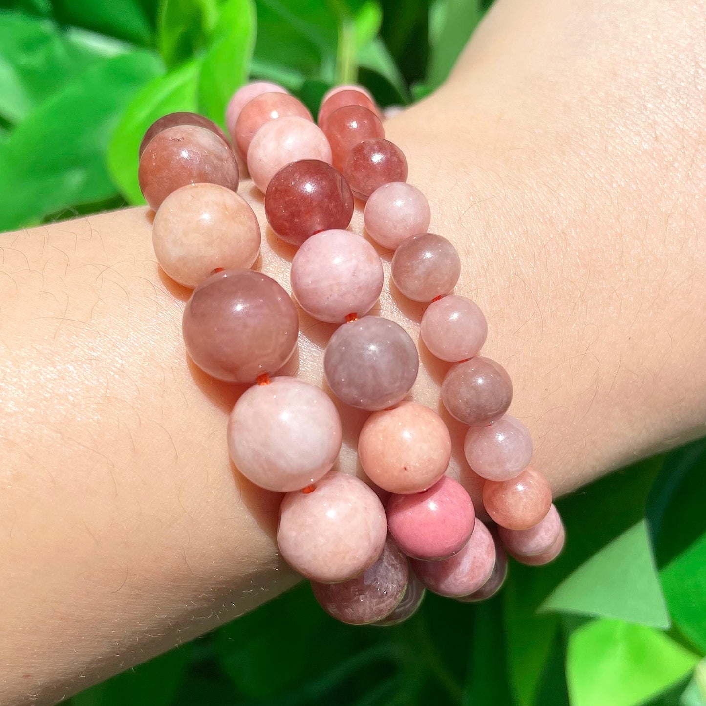 Natural Stone Beads Round Sunstone Loose Spacer Beads for Jewelry Making Beadwork DIY Bracelets Accessories 15&#39;&#39;Strand 6 8 10mm - KiwisLove