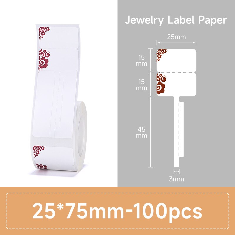 NIIMBOT B21 B3S Thermal Label 2 Rolls Clothing Price Food Self-adhesive Tag Waterproof Smart Office Pocket Printer Label Paper - KiwisLove