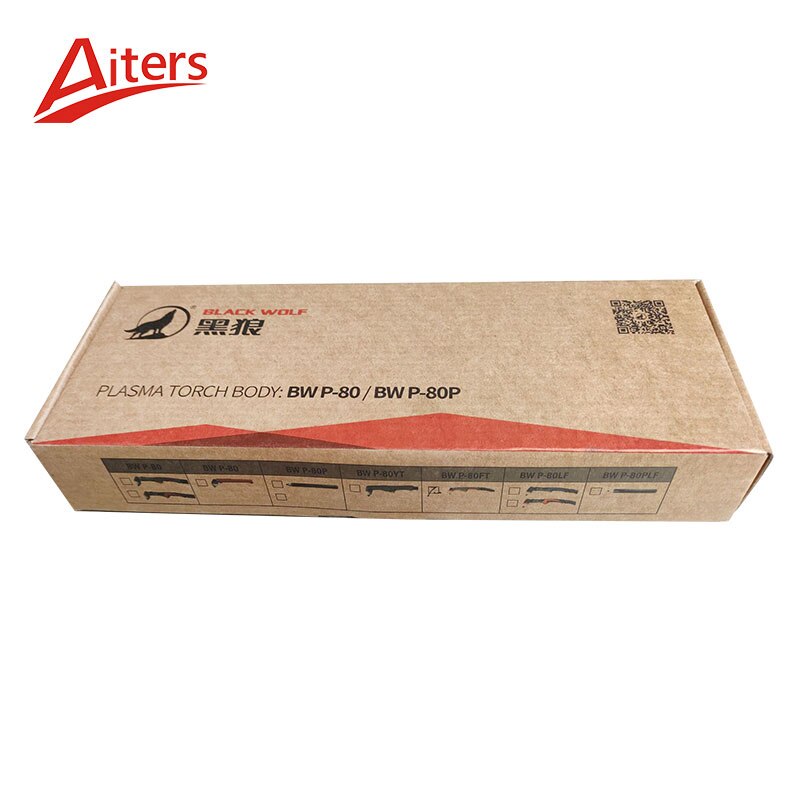 P80 CNC Plasma Cutting Torch Black Wolf P80 Air Cooled CNC Plasma Cutting Torch Compatible 80A High Frequency - KiwisLove