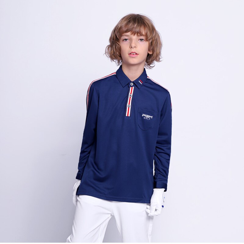 PGM Golf Boy&#39;s Wear long sleeved T-shirt Boy Girl Children&#39;s Breathable Moisture Absorption High Elastic Clothing YF087 - KiwisLove