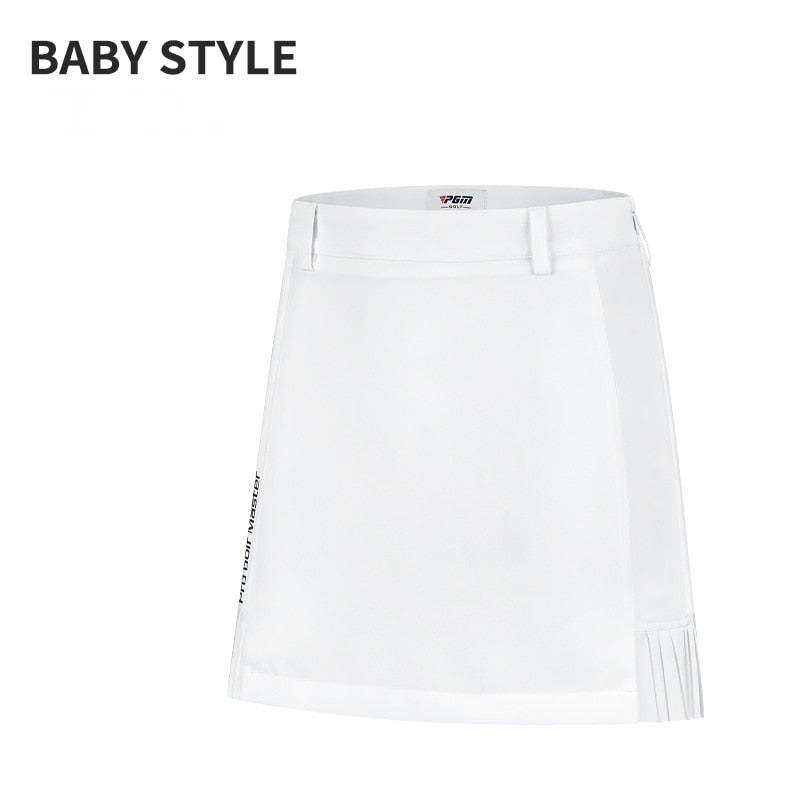 PGM Women Golf Short Skirt Female Summer Breathable Sports Girl Elasticity Wear Anti-exposure Pleated Skirt Lady Clothing QZ074 - KiwisLove