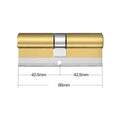 European American standard anti-theft door lock core Gate lock living room door lock cylinder stainless steel brass lock 10 keys - KiwisLove