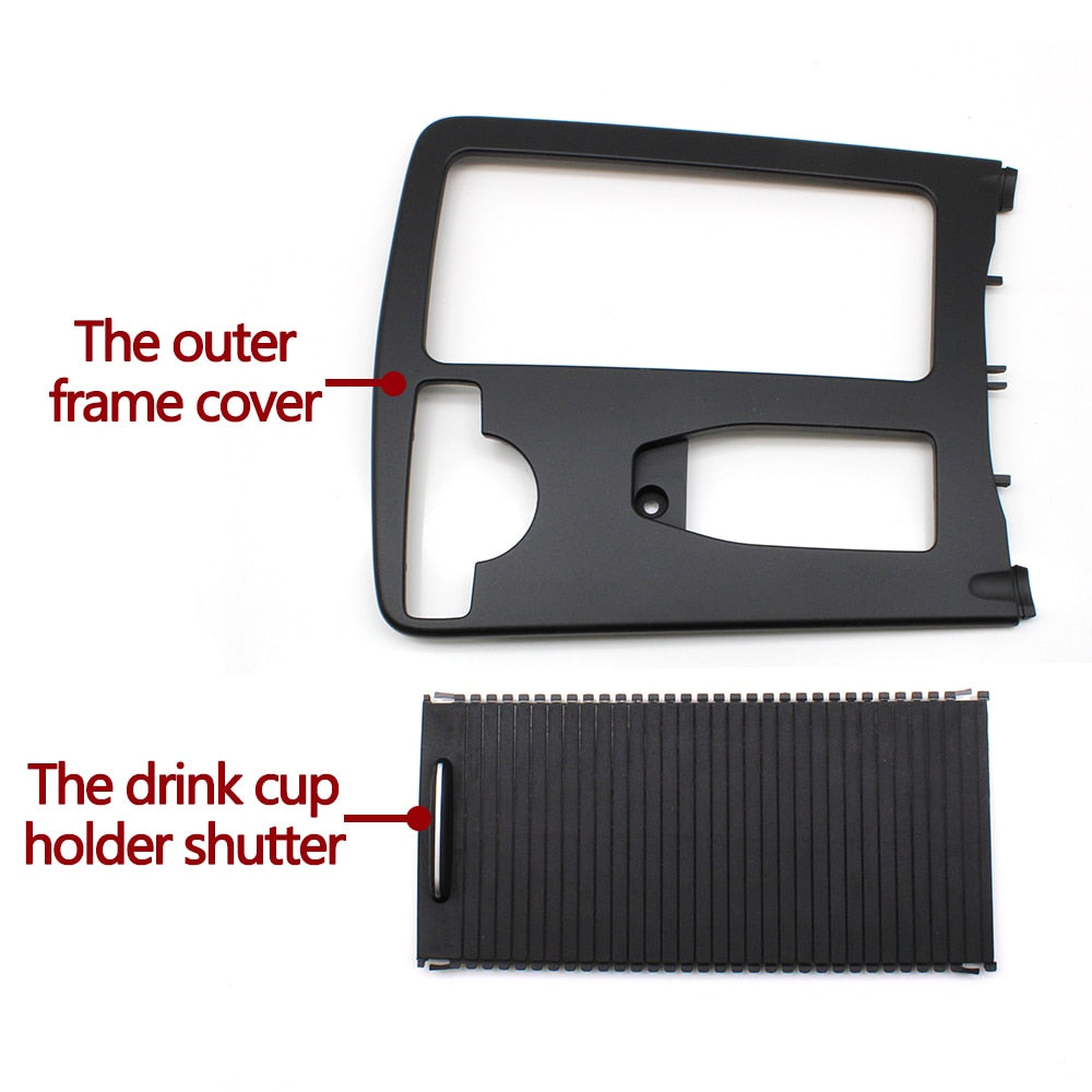 LHD RHD Central Gear Shift Box Drink Cup Holder Outer Cover For Mercedes Benz W204C C180 C200 C300 W207 E W212 E260 E300 - KiwisLove