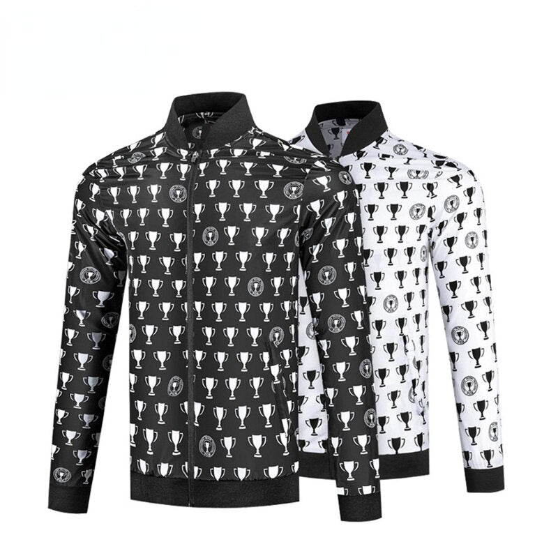 PGM Autumn Golf Men&#39;S Jacket Sports Long-Sleeved Waterproof Windbreaker Male Breathable Baseball Coat Golf Stand Collar YF426 - KiwisLove