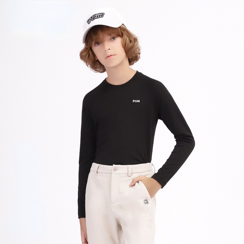 PGM Autumn Winter Boys Shirt Long Sleeve Golf Clothing Keep Warm Outdoor Sports Bottoming-Shirt Ladies Slim Fit T Shirts YF435 - KiwisLove