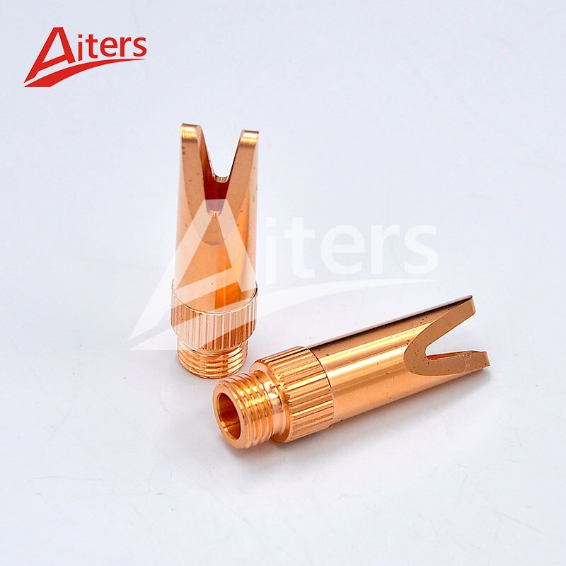 25mm Short Kirin Laser Welding Nozzle 40mm Long Handheld Laser Welder Copper Nozzle With Oblique Opening Tips - KiwisLove
