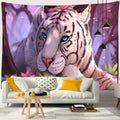 Mysterious Forest Tapestry Wall Hanging Flowers Jungle Animals Moon Ocean Landscape Illustration Room Home Decor - KiwisLove