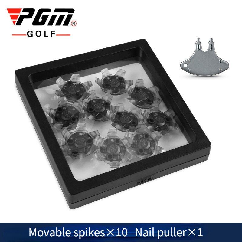 PGM 10pcs Golf Shoes Soft Spikes Pins with Staple Fast Twist Shoe Spikes Replacement Set Golf Training Aids ZP026 - KiwisLove