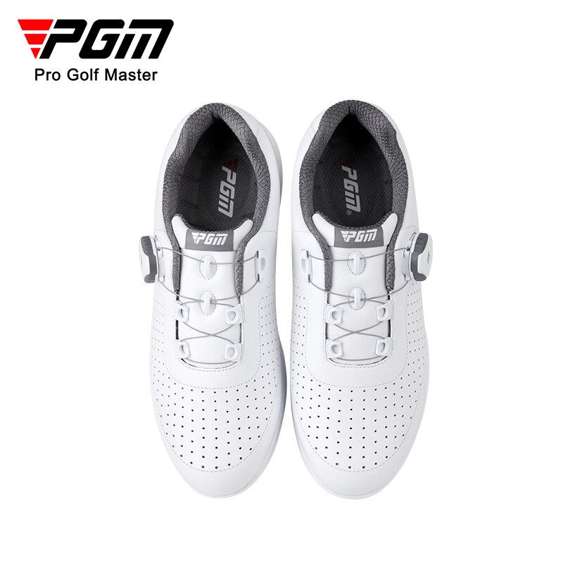 PGM Women Golf Shoes Breathable Vent Soft Microfiber Leather Spin Buckle Anti-side Sliding Nail Casual Sport Gym Sneakers XZ201 - KiwisLove