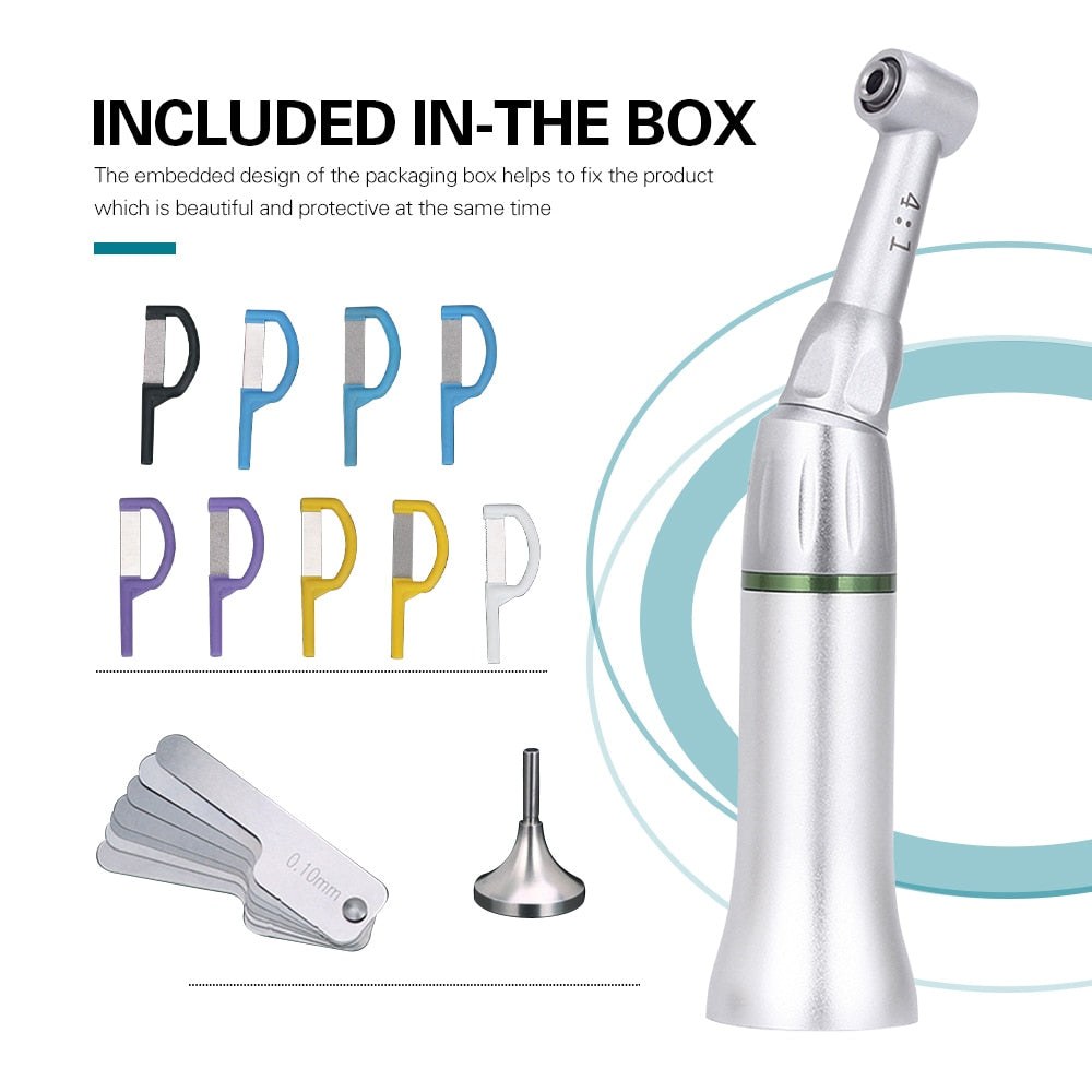 Dental 4:1 Reduction Contra Angle Reciprocating Interproximal Strip IPR System Fits ISO E Type Handpieces - KiwisLove