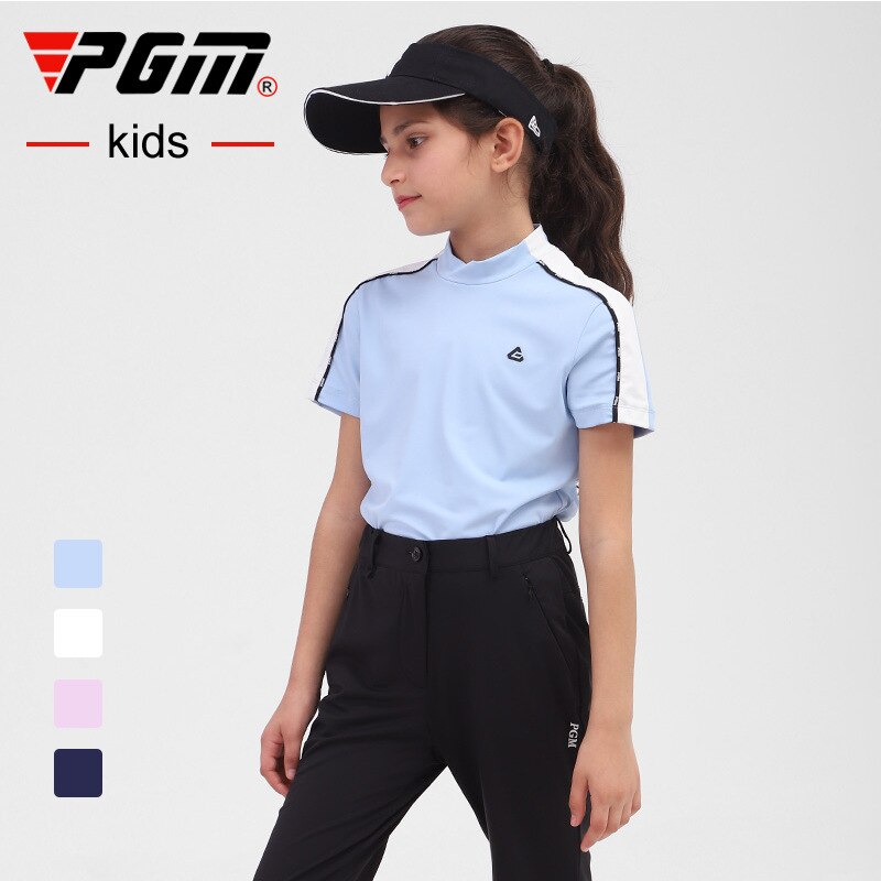 PGM Golf Apparel Summer Short-sleeved T-shirt Sports Wear Quick-drying Girl Jersey Digital Breathable Mesh Clothing Tops YF410 - KiwisLove