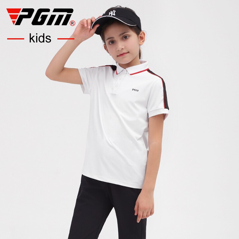 PGM Golf T-shirt Golf Clothing Girl Quick-drying Golf shirts Summer Breathable Elastic Golf Short Sleeved Uniforms YF411 - KiwisLove