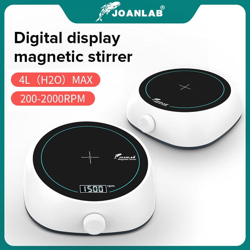 JOANLAB Official Store Digital Display Magnetic Stirrer Lab Equipment Magnetic Agitator Magnetic Mixer 110v - 220v With Stir Bar - KiwisLove