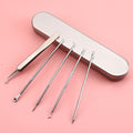 5PCS Blackhead Removal Acne Needles Comedone Black Spot Extractor Pimple Blemish Remover Skin Care Pore Cleanser Needle Hook - KiwisLove