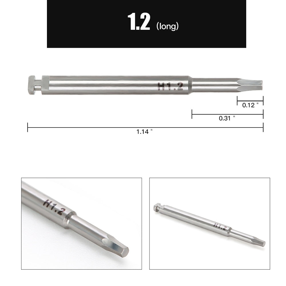 1PC Azdent Dental Implant Screw Driver For Low Speed Handpiece Long Drivers 29mm Short Drivers 23mm Shank Dia.2.35mm - KiwisLove