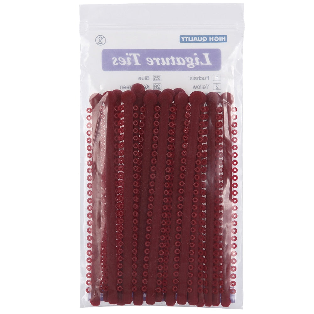 Azdent Dental Orthodontic Ligature Ties Elastic Rubber Ligature Ties (1Pack=1000 Circles=20Sticks) / Power Chain (Just 1 PC ) - KiwisLove