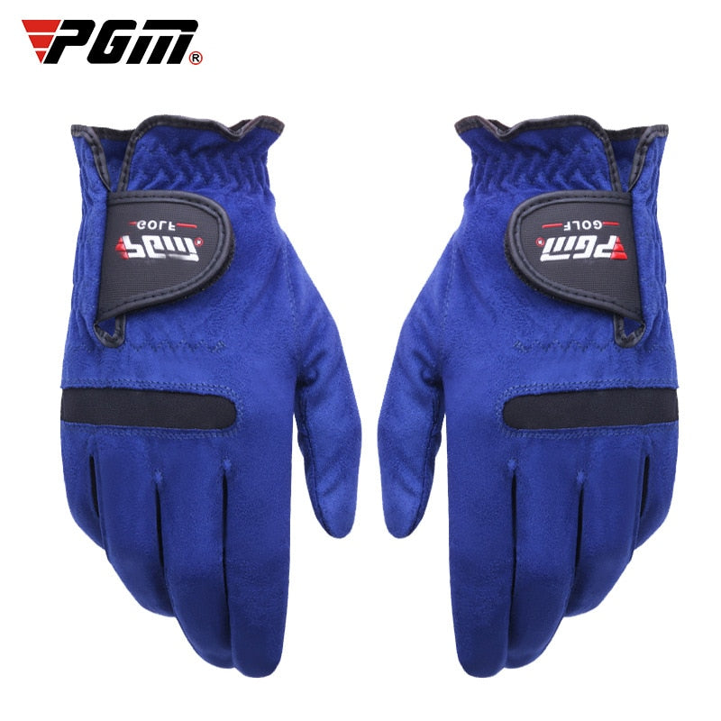 PGM Men Golf Gloves Blue Superfiber Cloth Sport Hand Glove Wear Single Left Right Handed Breathable Skid-proof Protective ST004 - KiwisLove
